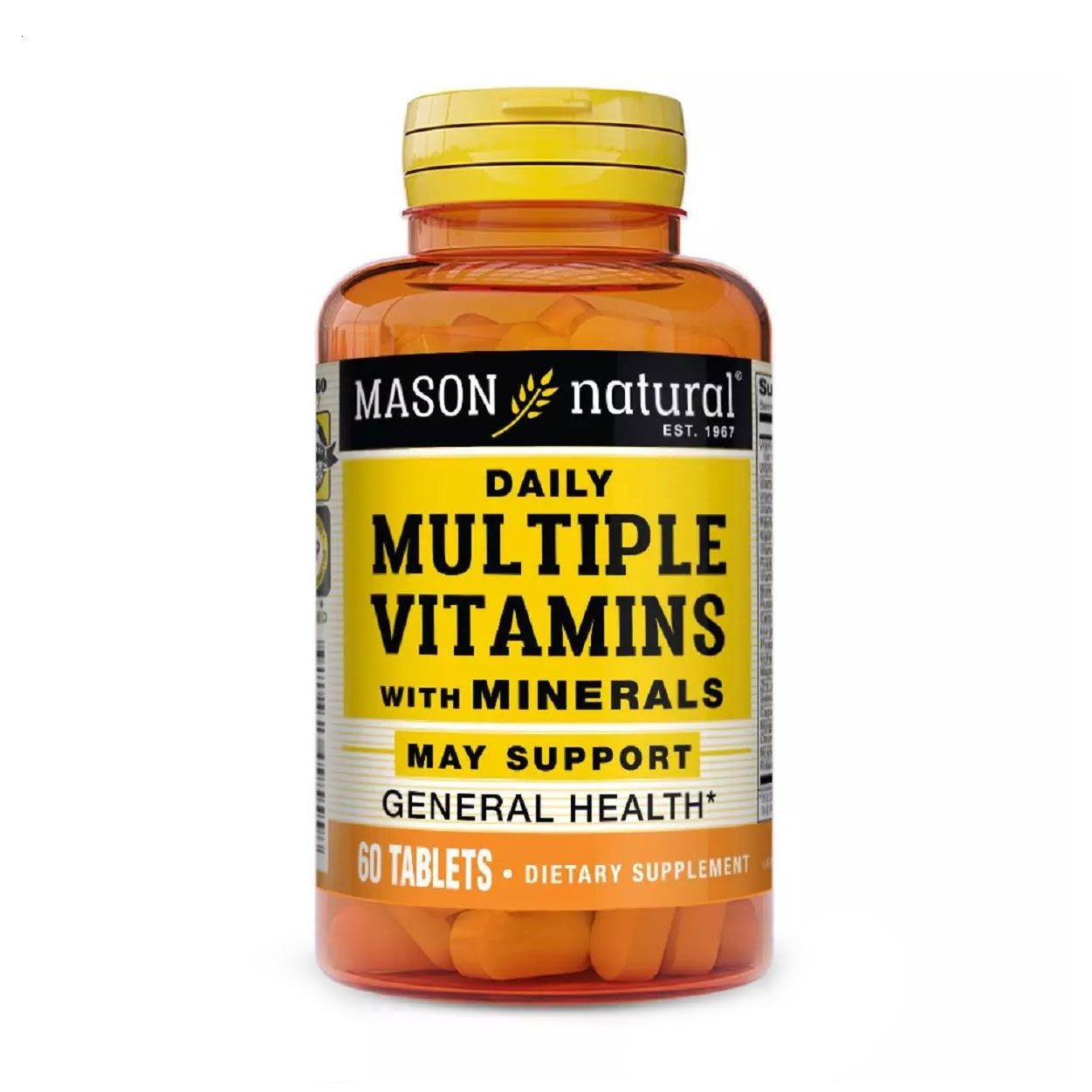 Вітаміни та мінерали Mason Natural Daily Multiple Vitamins With Minerals, 60 таблеток